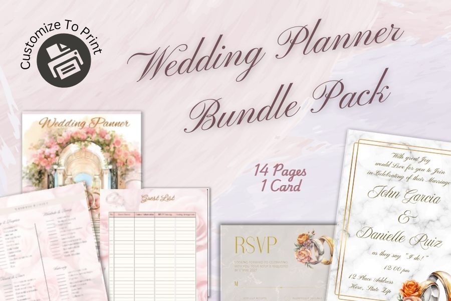 Wedding Rings Planner Bundle Pack